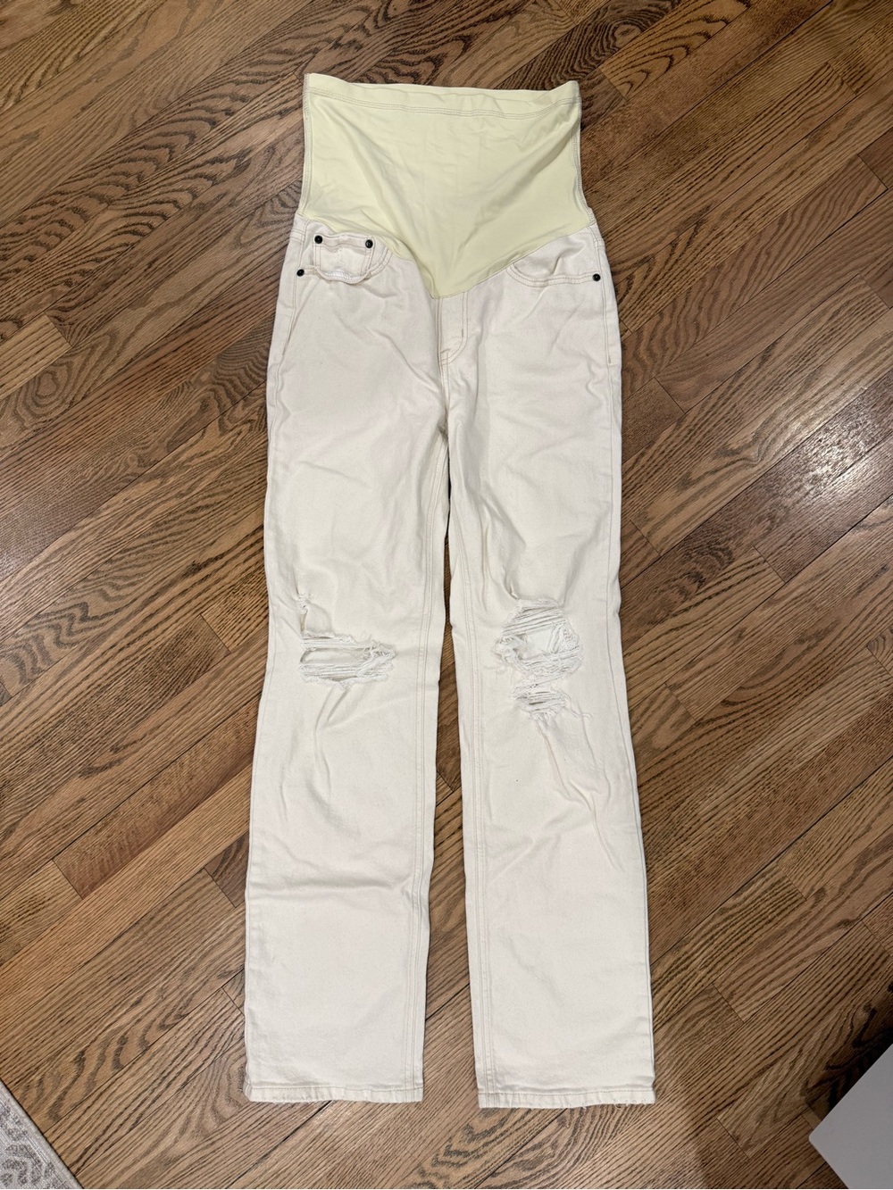 Pinkblush White High-Rise Maternity Jeans